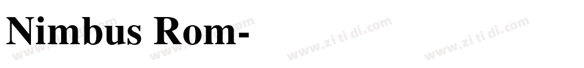 Nimbus Rom字体转换